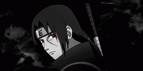 itachi uchiha sharingan gif