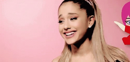 Image result for ariana grande laughing gif