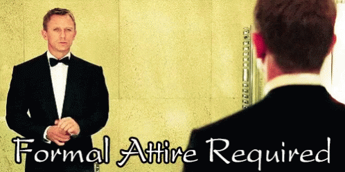 Formal Attire GIF - Formal Attire Required - Discover & Share GIFs