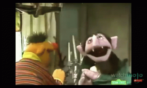 Funny Pics Of Sesame Street The Count Gif