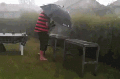 Bbq Grill In The Rain GIF - BackyardGrill Rain Umbrella - Discover ...