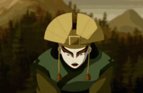 Image result for kyoshi warriors fan gif