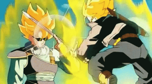 Dragon Ball Z Fight GIF - DragonBallZ Fight Goku ...
