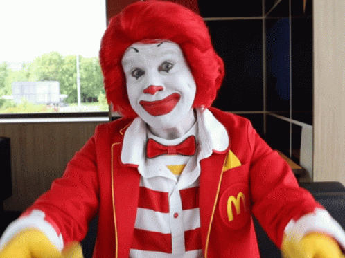 Mc Donalds Smile GIF - McDonalds Smile ThumbsDown GIFs