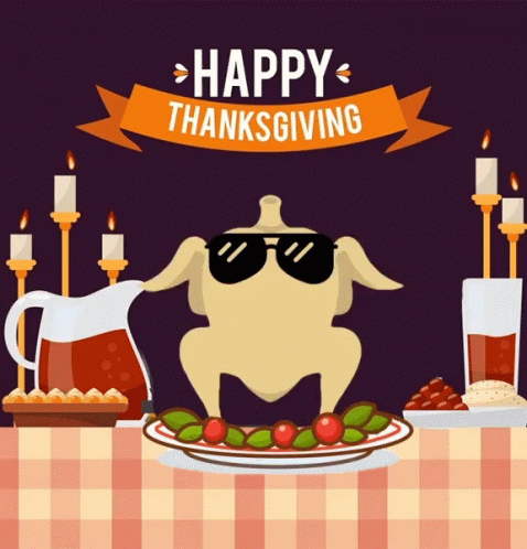 Happy Thanksgiving Gif Funny, Thanksgiving Reaction GIFs - Funny