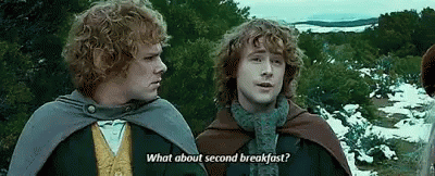 Second Breakfast Food GIF - SecondBreakfast Food Starving ...