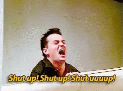 Chandler Shut Up GIFs | Tenor