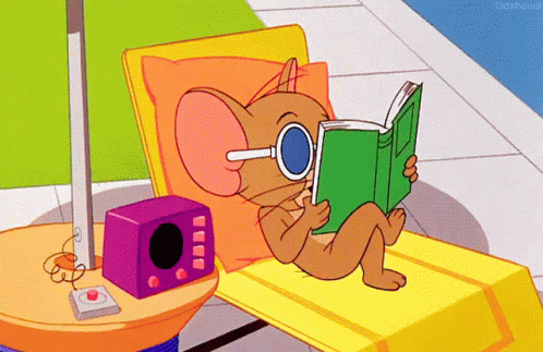 reading homework gif