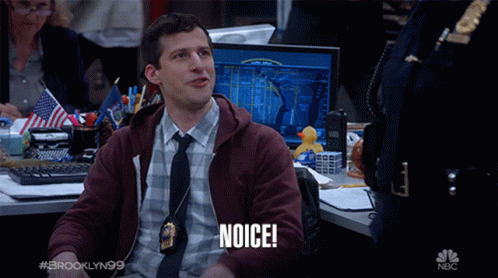 Image result for brooklyn 99 noice gif