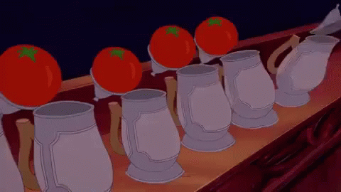 Beauty And The Beast Throwing Tomatoes GIF - Tomatoes Tomato  ThrowingTomatoes - Discover & Share GIFs