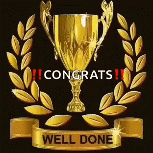 Well Done Golden Trophy GIF - WellDone GoldenTrophy GIFs