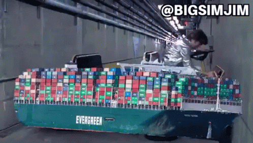 Suez Canal Container GIF - SuezCanal Container ContainerShip - Discover & Share GIFs
