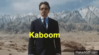 Boom Kaboom GIF - Boom Kaboom Ironman - Discover & Share GIFs