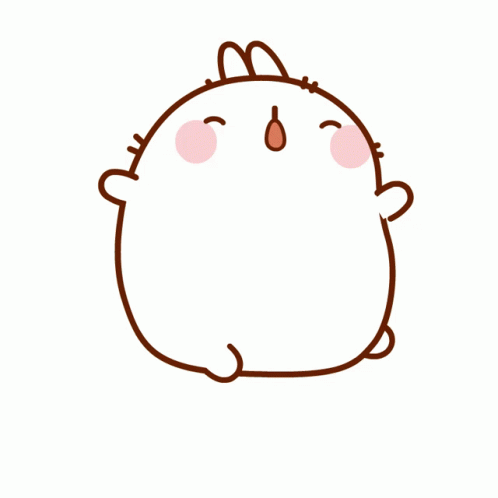 Lazy Day Molang GIF - LazyDay Molang Yawn - Discover & Share GIFs