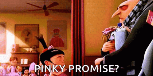Pinky Promise Despicable Me GIF - PinkyPromise DespicableMe Agnes -  Discover & Share GIFs