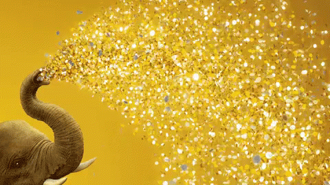 Image result for gold confetti gif