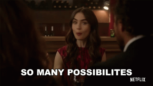 So Many Possibilities Lily Collins GIF - SoManyPossibilities LilyCollins EmilyCooper GIFs