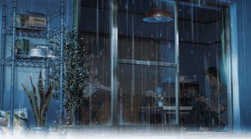 ผลาร้นหารูปภาพสำหรับ anime rain gif