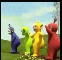 teletubbies dancing and singing po