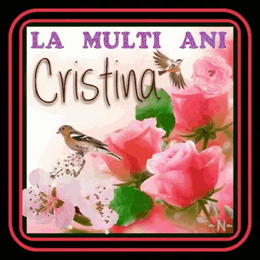 La Multi Ani Cristina GIF - LaMultiAni Cristina - Discover & Share GIFs