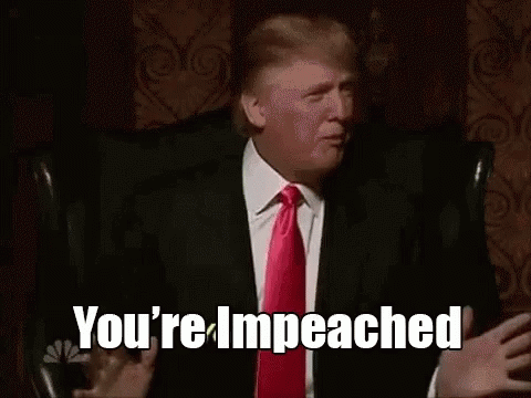Image result for you're impeached gif