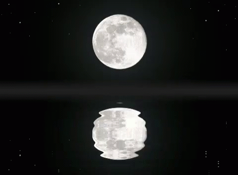 moon and reflection images