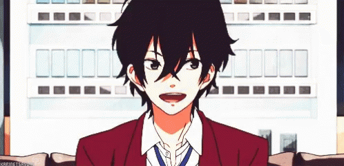 Image result for anime boy smile gif