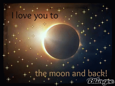 Ilove You Moon GIF - IloveYou Moon Stars - Discover & Share GIFs