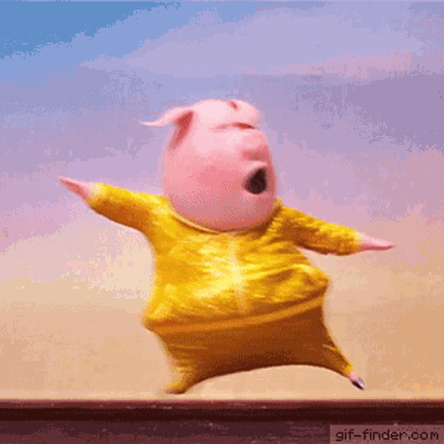 Dance Happy GIF - Dance Happy Pig GIFs