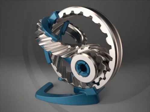 gear sculpture gif gears