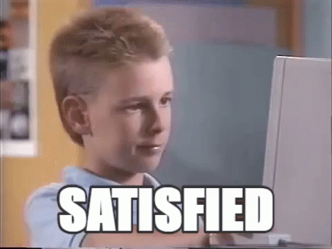 Image result for are you satisfied gif