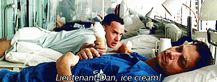 Lieutenant Dan, Ice Cream! Forrestgump GIF - Forrestgump Icecream ...