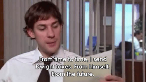Image result for future dwight gif