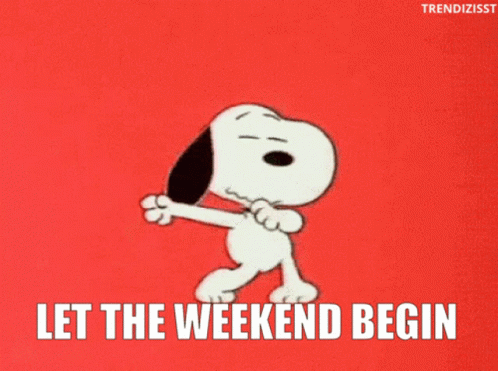 Snoopy Happy Weekend Gif