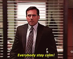 Image result for stay calm gif