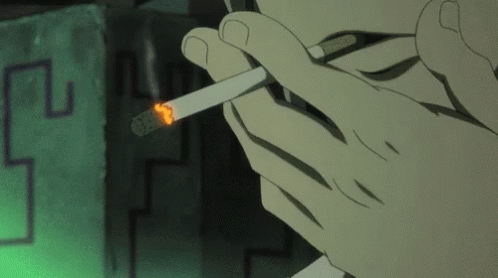 Anime Boy Smoking Aesthetic Gif