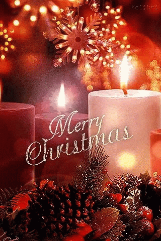 Merry Christmas Candles GIF - MerryChristmas Candles - Discover & Share GIFs