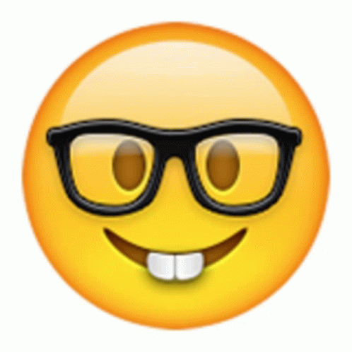 Nerd Emoji GIF - Nerd Emoji Smiley - Discover & Share GIFs