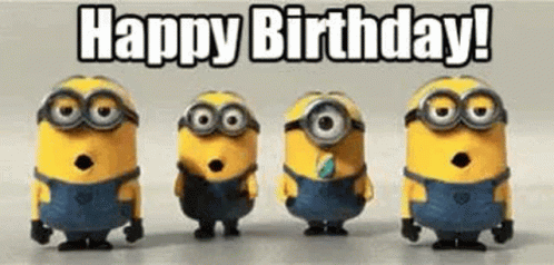 Happy Birthday Minions GIF - HappyBirthday Minions DespicableMe ...