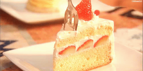 So Soft, Strawberry Cake - Cake GIF - Cake - Discover & Share GIFs