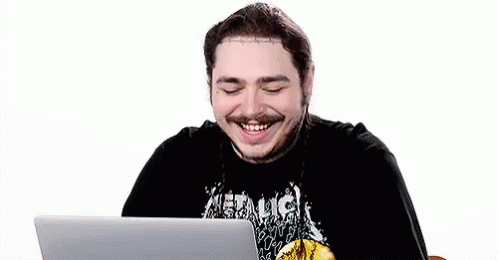 Post Malone Laughing Hard GIF - PostMalone LaughingHard Smile ...