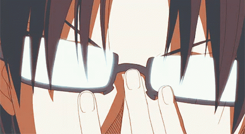 Glasses Anime GIF - Glasses Anime Serious - Discover & Share GIFs