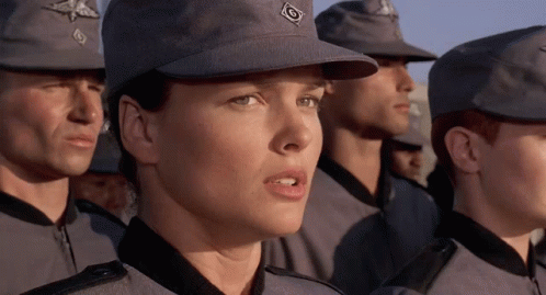 LSComic Girl LSComic Girl Lscomicgirl Starship Troopers Star Ship Trooper Movie GIF - LSComicGirlLSComicGirlLscomicgirl StarshipTroopersStarShipTrooperMovie DizIsabelleFloresIsabelIsaBelFloresDizzyFloresDinaMeyerDizz GIFs