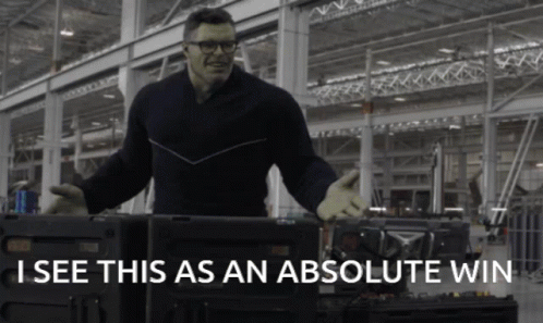 I see it as an absolute win GIF featuring Professor Hulk