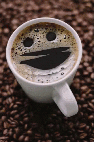 Coffee Smiley GIF - Coffee Smiley CoffeeForYou - Discover & Share GIFs