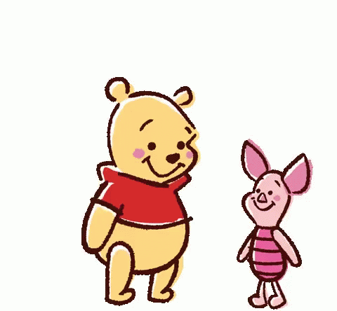 Winnie The Pooh Piglet GIF - WinnieThePooh Piglet Hugs GIFs