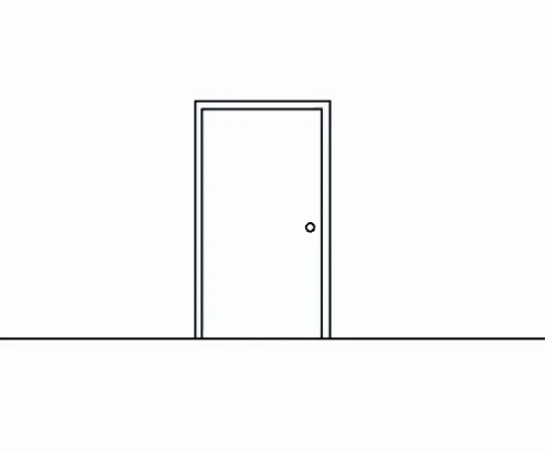 Výsledek obrázku pro black and white door gif