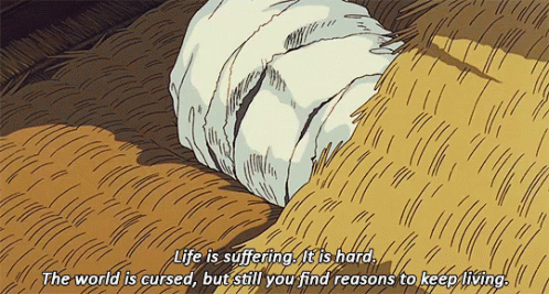 Image result for princess mononoke the world is cursed gif