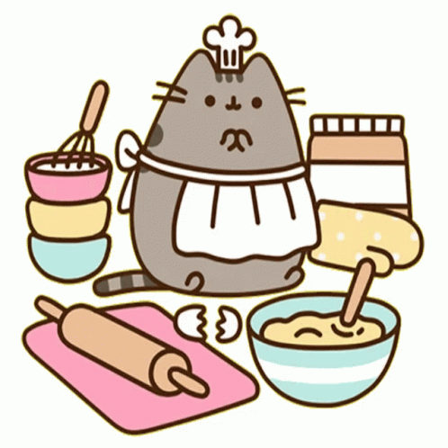 Pusheen Baking GIF - Pusheen Baking Preparing - Discover & Share GIFs