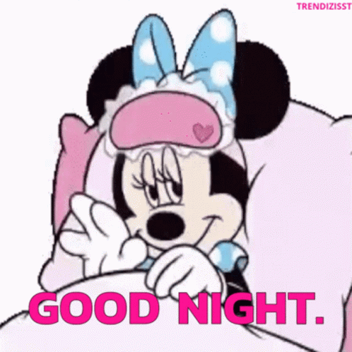 Good Night Bedtime GIF - GoodNight Bedtime MinnieMouse - Discover ...